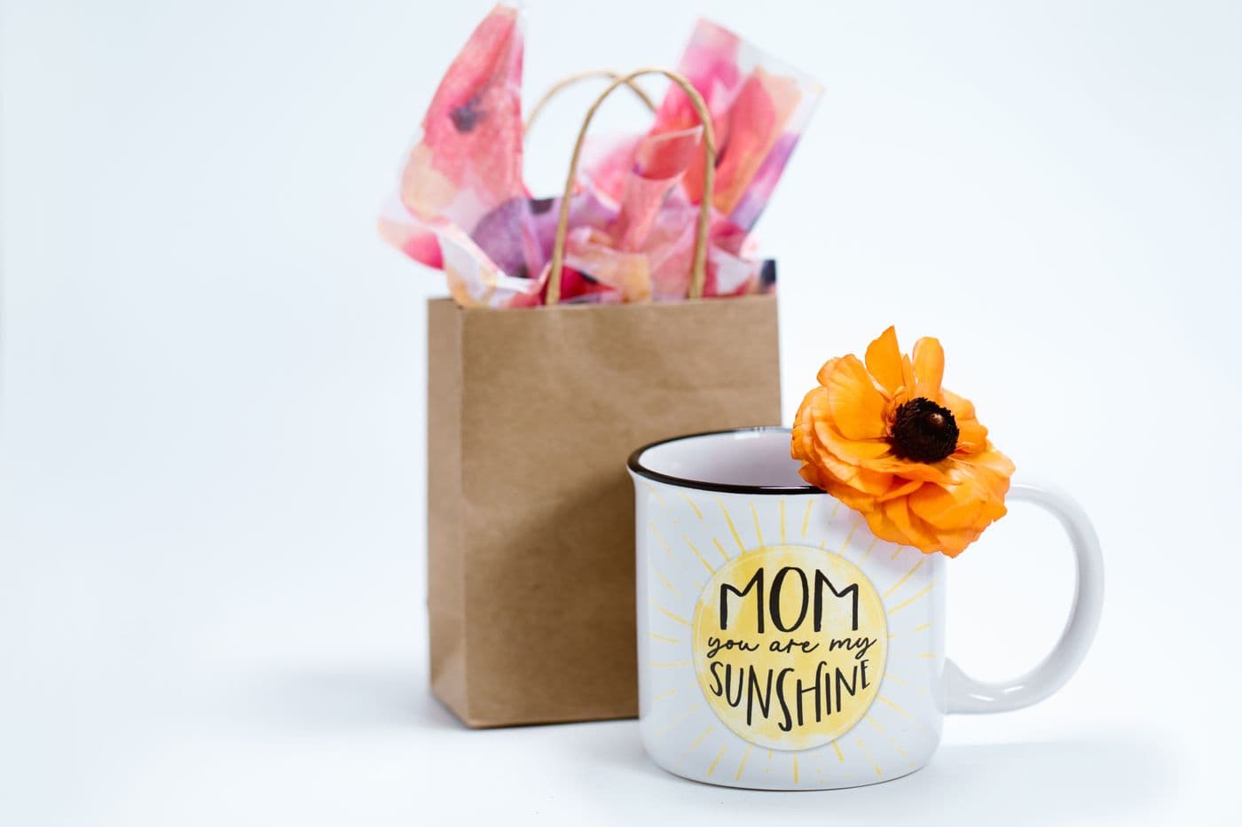 A white ceramic mug printed with a personal photograph